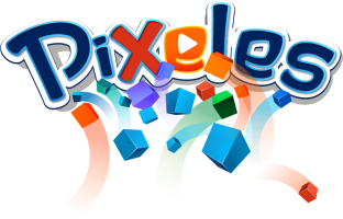 Logo pixeles cubos